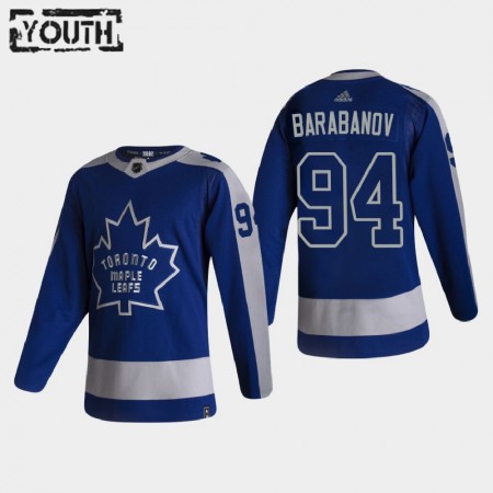 Toronto Maple Leafs Alexander Barabanov 94 2020-21 Reverse Retro Authentic Shirt - Kinderen
